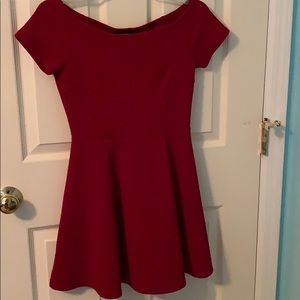 Red Fit and Flare Dress